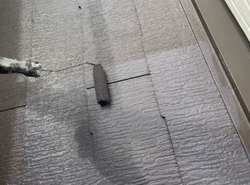 屋根　施工中
