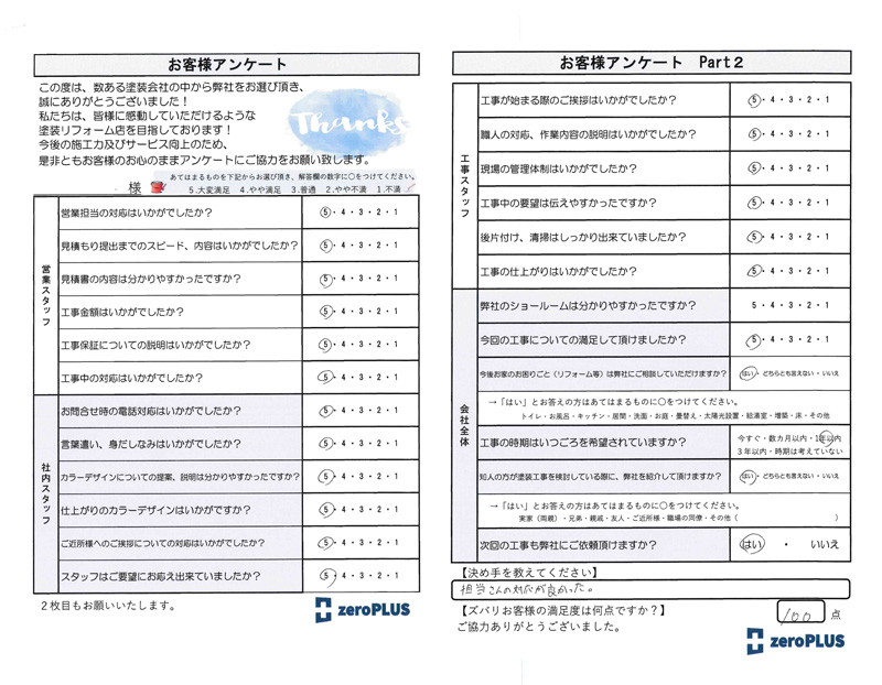 アンケート