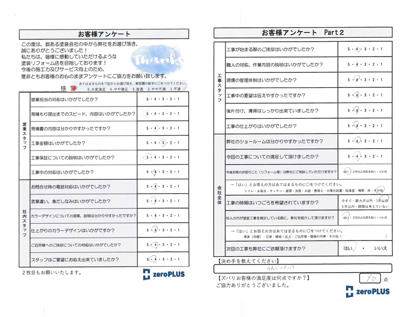 アンケート