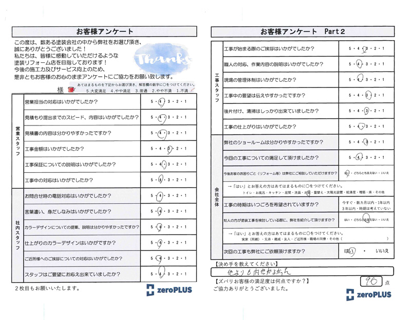 アンケート